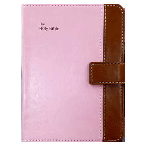 THE HOLY BIBLE 지갑식 핸디성경 합본 핑크 색인