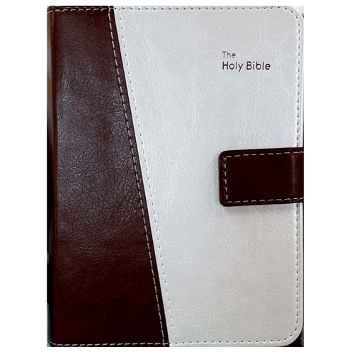 THE HOLY BIBLE 지갑식 핸디성경 합본 브라운 색인
